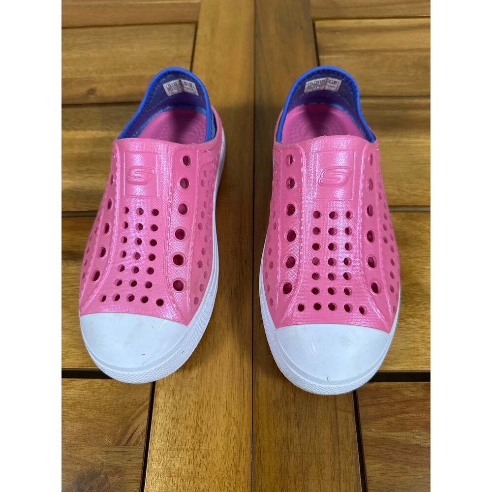 Skechers Foamies Slip-On water shoes Pink/Blue Girls Size 13 Play Condition